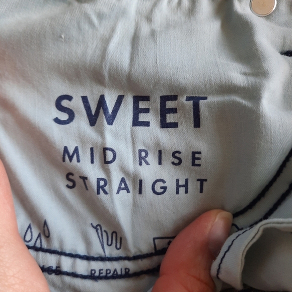 🛍 Lucky Brand Mid Rise Sweet Straight Glass Mount Denim Jeans Size 10/30 - Picture 13 of 15